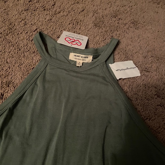 NWT Sage Green Bodycon Dress - Picture 4 of 4